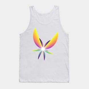 Dusk Angel Seraphim | Flying Six Wing Bar Chart White Tank Top